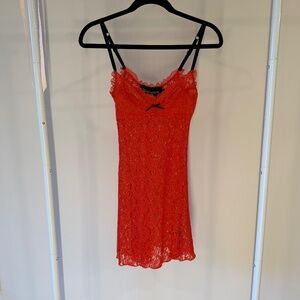 Red Realization Par lace dress